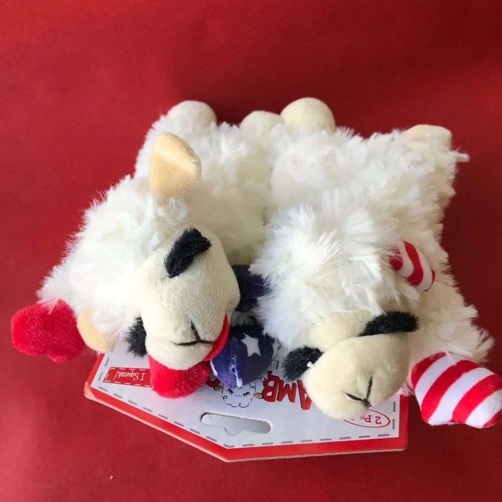 Multipet Plush Dog Toy, Small 6in Lambchop